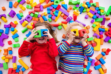 Children learning at MG Kids
